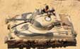 Camo net on one side Sherman MkI El Alamein